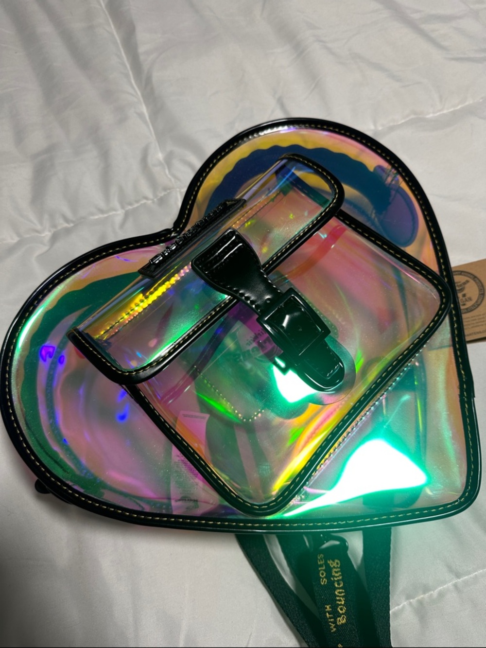 Dr. Martens Holographic Heart Bag NWT - Picture 4 of 4